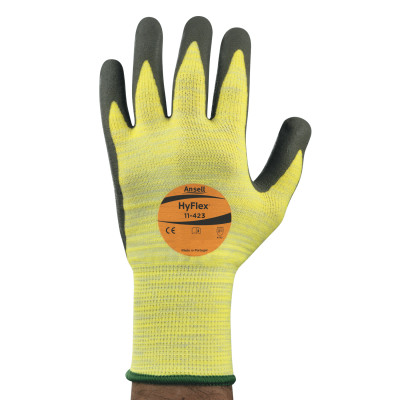 HYFLEX 11-423 HI VIZ CUT3 SZ 10
