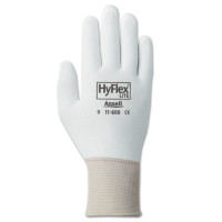 HYFLEX 11-600 WHT LT WGHT ASSEMB PU/COAT SZ10