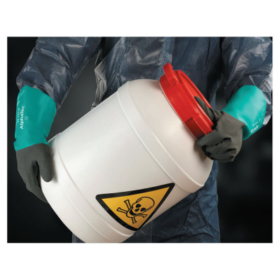 ALPHATEC 58535B  CHEM REST GRN/DRK GRY 14"