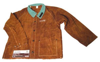 Best Welds 1200 Split Cowhide Leather Welding Jacket, Lava Brown