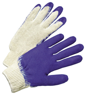 ANCHOR ECONOMY KNIT GLOVE BLUE LATEX COATED