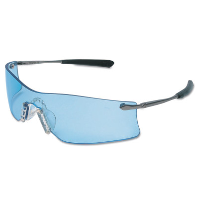 RUBICON METAL TEMPLE SAFETY GLASSES LT BLUE AF L