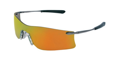 RUBICON METAL TEMPLE SAFETY GLASSES FIRE LENS