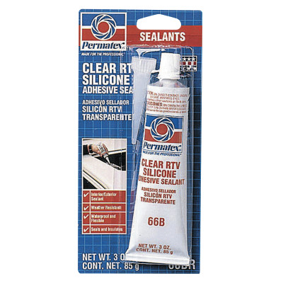 #66 CLEAR SILICONE ADHESIVE 3 OZ TUBE