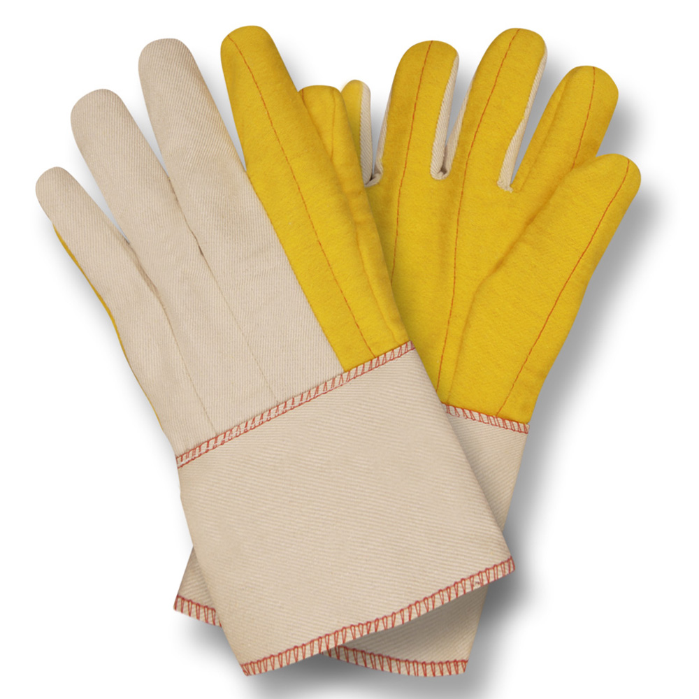 YELLOW CHORE WITH CANVAS BACK, PE GAUNTLET