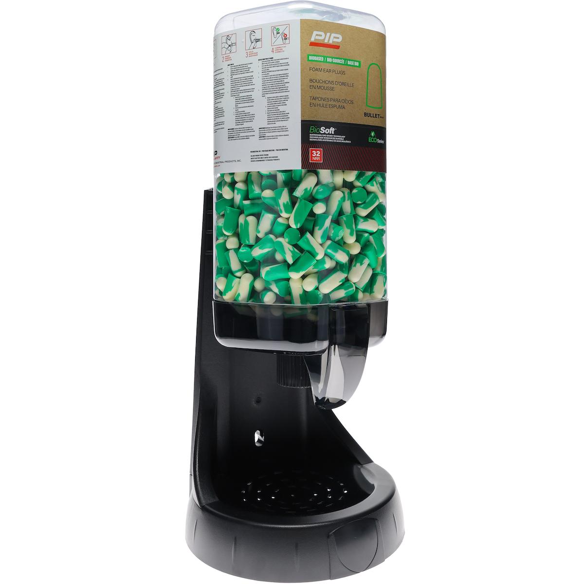 PIP Mega Bullet BioSoft Dispenser with 500 pair Earplugs, Uncorded