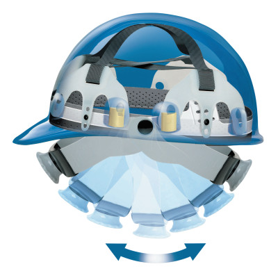 CAP STYLE HARD HAT 3S SWINGSTRAP BLACK