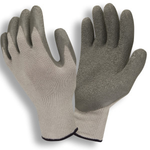 COR-GRIP III™, 10-GAUGE, GRAY POLY/COTTON SHELL, GRAY LATEX PALM COATING