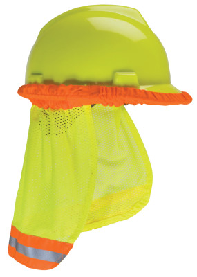 HI-VIZ YLW-GRN SUNSHADEW/REFLC STRIPE/ORNG BAND