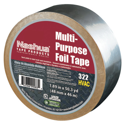 322-2-FOIL 2"X50 YDS ALUMINUM FOIL TAPE