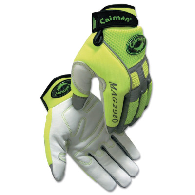 MECH GLV HI-VIS GOAT GRAIN PALM