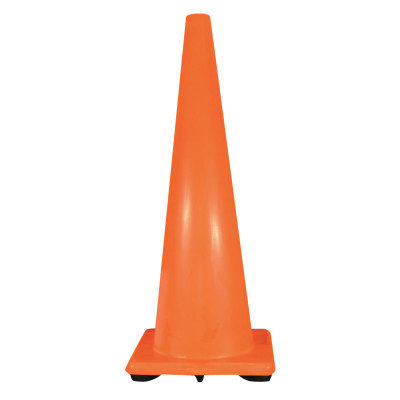 36" TRAFFIC CONE W/10 ORANGE BASE