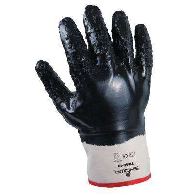 DISPOSE NITRILE COATED-NAVY- FULLY C DZ6