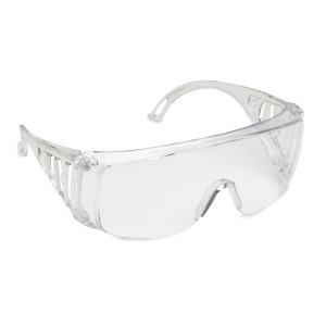 SLAMMER™ CLEAR UNCOATED LENS, VENTED CLEAR FRAME
