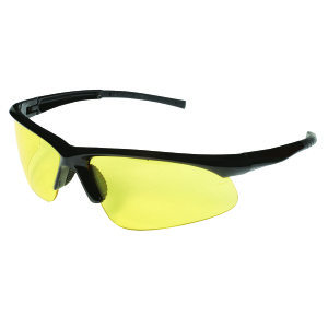 CATALYST™ BLACK GLOSS FRAME, AMBER LENS, BAYONET TEMPLES
