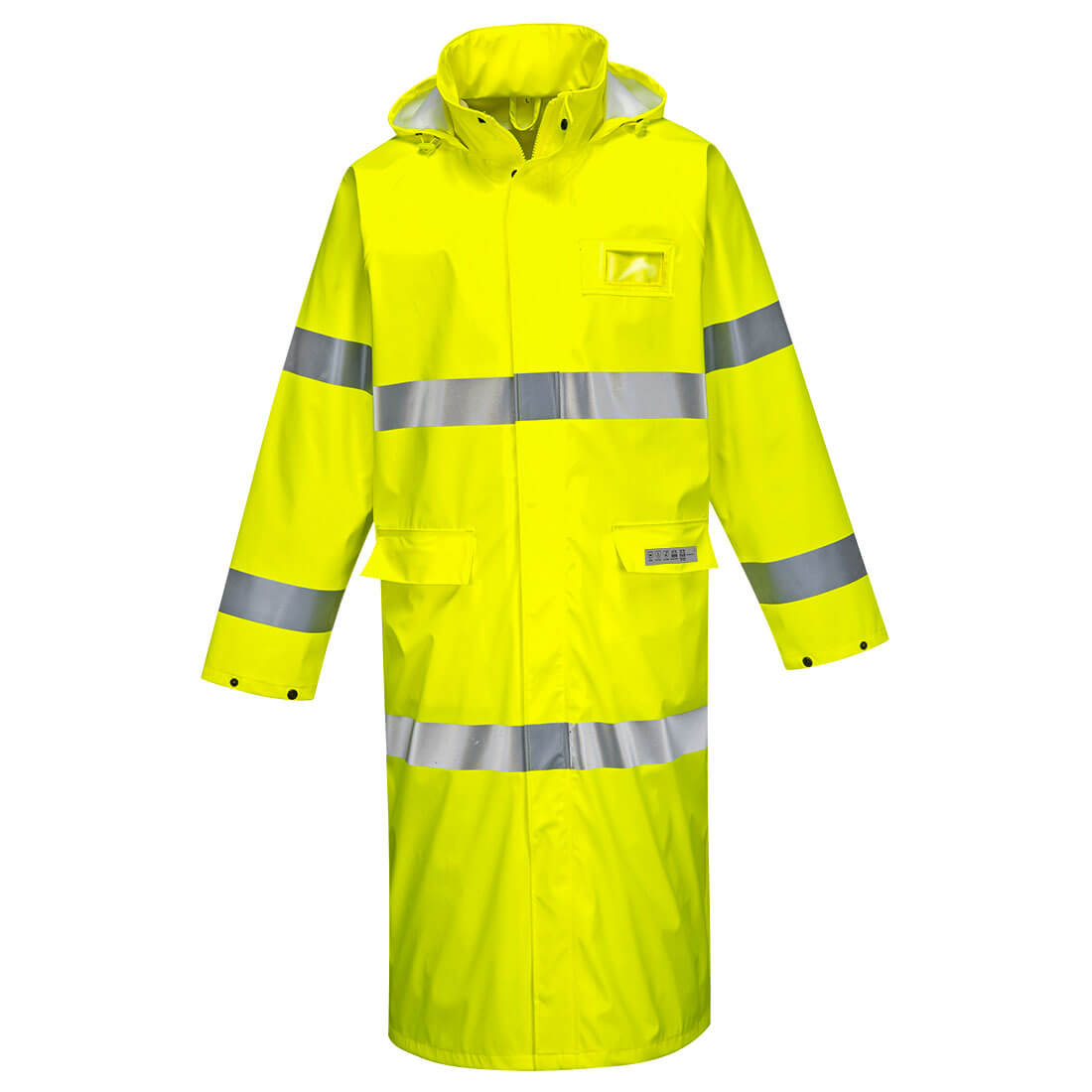 Portwest FR44 Sealtex Flame Hi-Vis FR Foul Weather Coat 50″