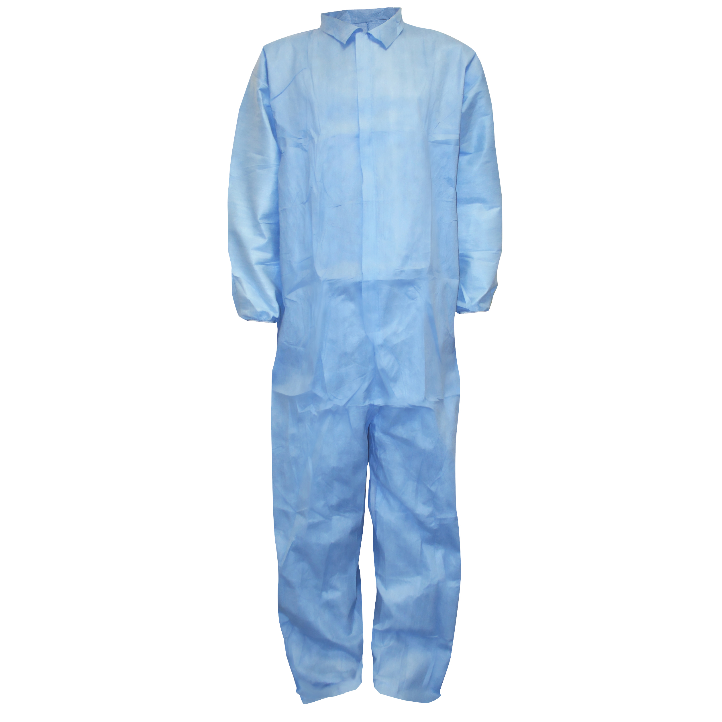 DEFENDER FR™ BLUE LIMITED FLAME RESISTANT COVERALL, ELASTIC WRISTS & BACK