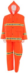 MCR 2013R Luminator Series Reflective 3 Piece Rain Suit, Orange