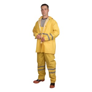 Cordova HV353Y Riptide Rain Suit with Reflective Stripes, Yellow
