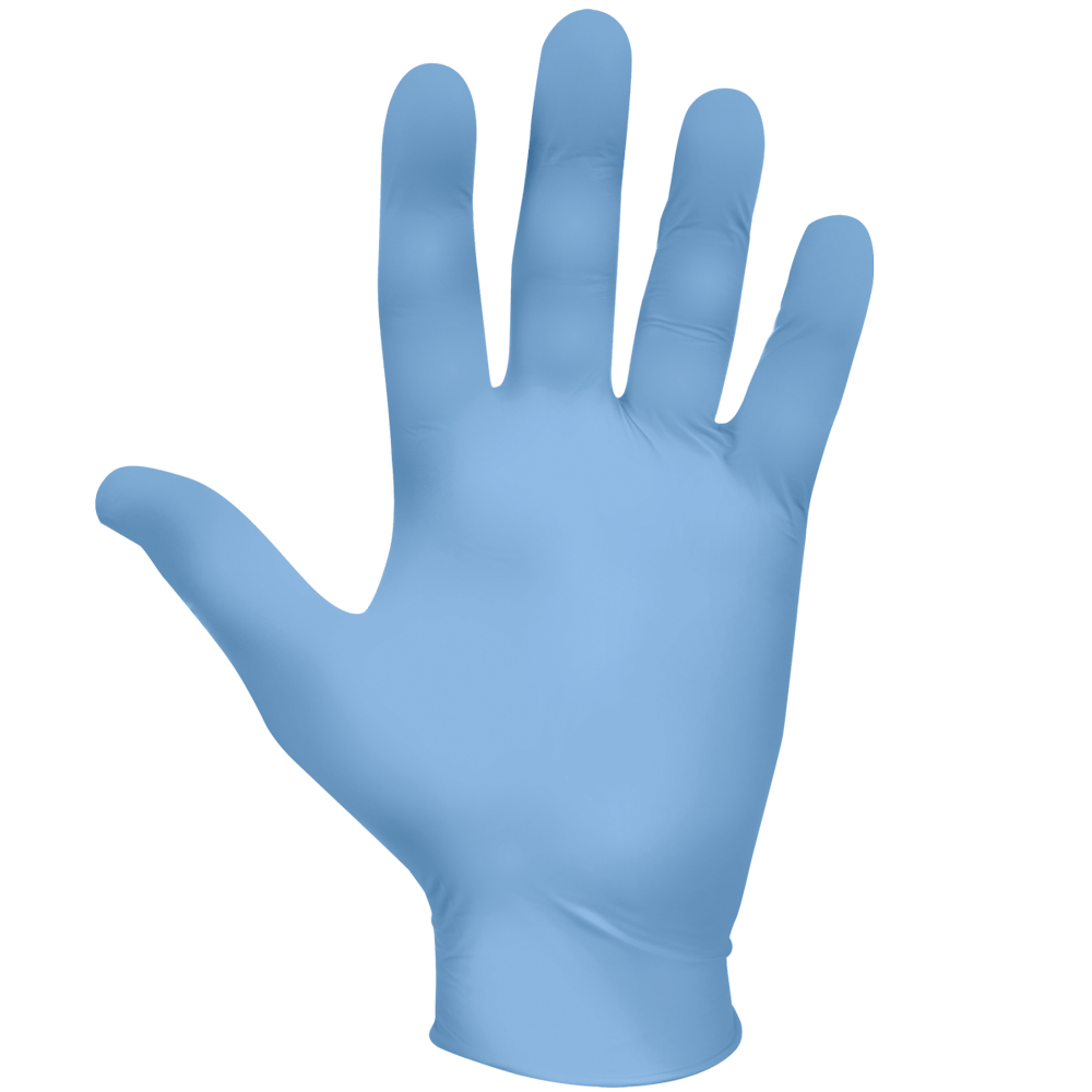 Showa 7500PF Biodegradable Nitrile Glove, Blue ,4 mil