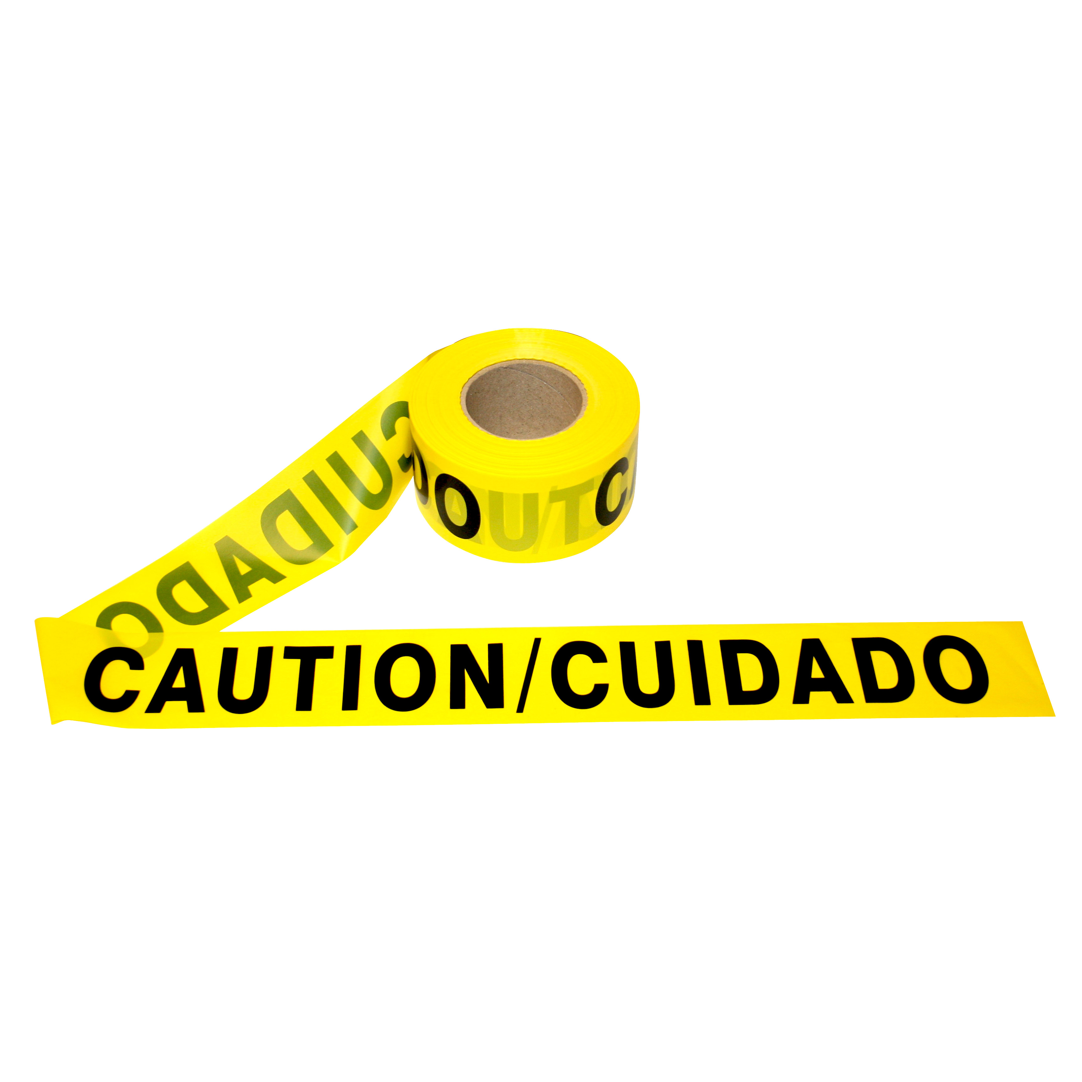 2.0 MIL YELLOW BILINGUAL CAUTION/CUIDADO