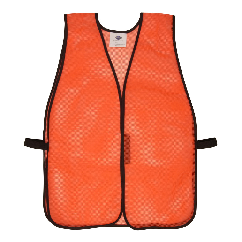 GENERAL PURPOSE, NON-RATED, ORANGE MESH VEST, HOOK & LOOP CLOSURE, NO REFLECTIVE TAPE