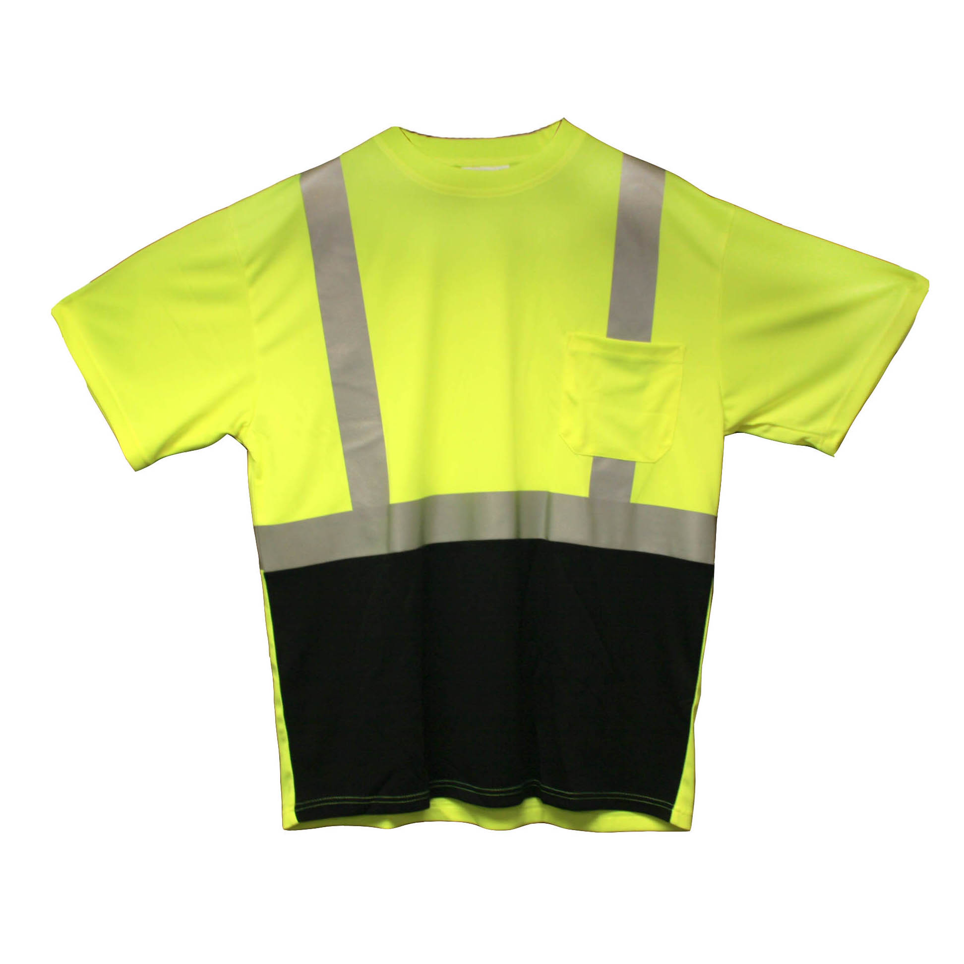 COR-BRITE™ CLASS 2, LIME BIRDSEYE MESH T-SHIRT, TYPE R
