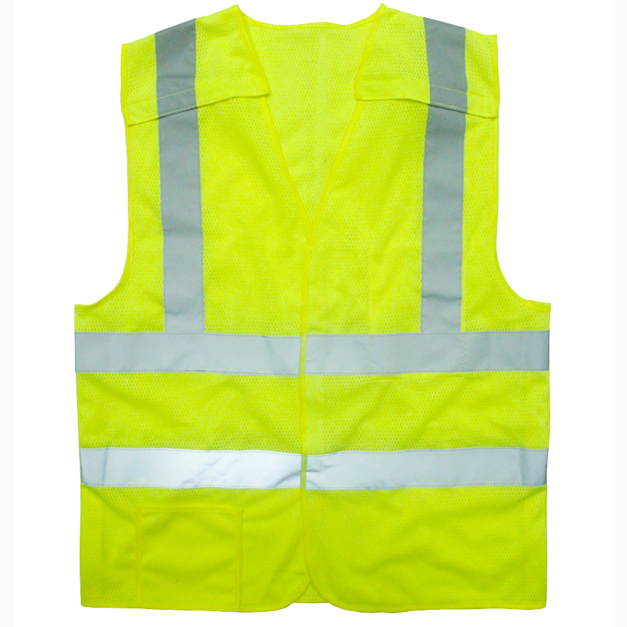 CLASS 2, LIMITED FR, 5-POINT BREAKAWAY VEST, LIME MESH, TYPE R
